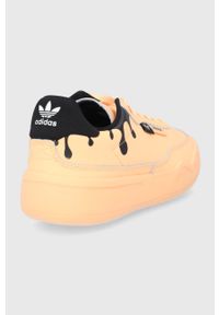 adidas Originals buty skórzane Her Court GY3581 kolor pomarańczowy GY3581-ACIORA. Nosek buta: okrągły. Zapięcie: sznurówki. Kolor: pomarańczowy. Materiał: skóra #3
