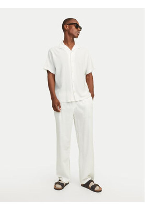 Jack & Jones - Jack&Jones Koszula Luke 12255781 Biały Relaxed Fit. Kolor: biały. Materiał: bawełna
