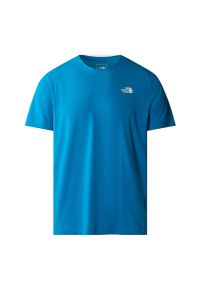 Koszulka The North Face Lightning Alpine 0A87H7RI31 - niebieska. Kolor: niebieski. Materiał: elastan, poliester, materiał. Długość rękawa: krótki rękaw. Długość: krótkie