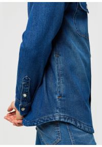 Wrangler - MESKA KOSZULA JEANSOWA WRANGLER OVERSHIRT SLATEBOUND 112373187. Materiał: jeans #5