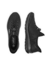 Rieker Sneakersy L32F1-00 Czarny. Kolor: czarny. Materiał: skóra