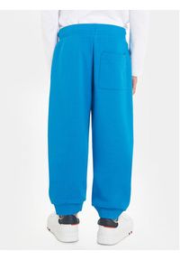 TOMMY HILFIGER - Tommy Hilfiger Spodnie dresowe Logo KB0KB08650 Niebieski Regular Fit. Kolor: niebieski. Materiał: syntetyk #6