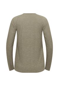 Koszulka damska Odlo ESSENTIAL SEAMLESS T-shirt crew neck l/s. Kolor: zielony. Długość rękawa: długi rękaw