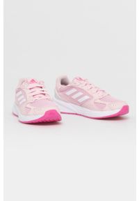 Adidas - adidas Buty kolor różowy. Nosek buta: okrągły. Zapięcie: sznurówki. Kolor: różowy. Materiał: guma. Sport: bieganie #2