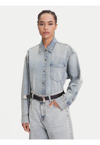Miss Sixty Koszula jeansowa 6S1XJ49500 Niebieski Loose Fit. Kolor: niebieski. Materiał: bawełna
