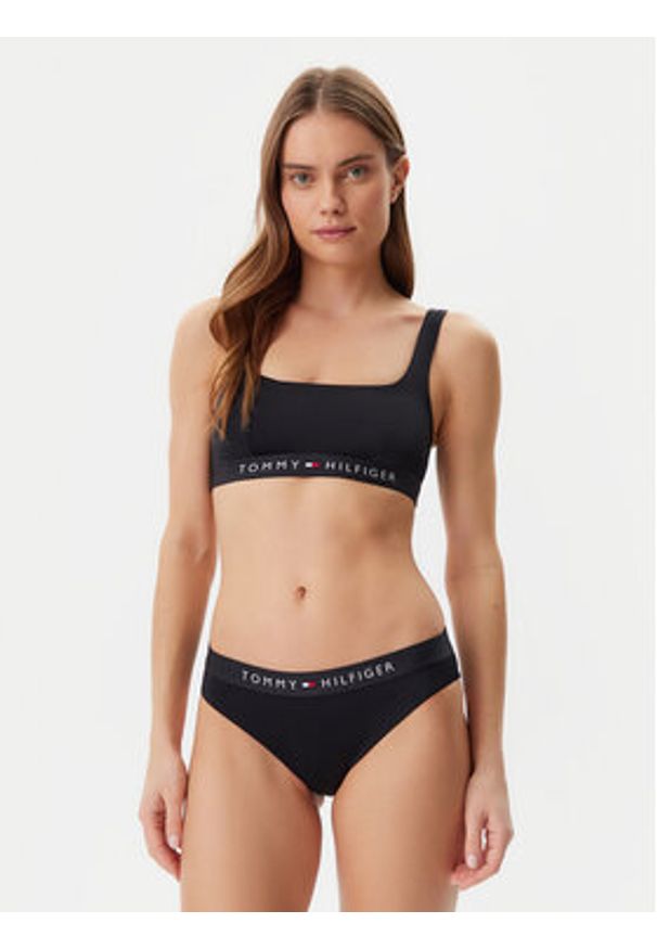 TOMMY HILFIGER - Tommy Hilfiger Dół od bikini UW0UW04120 Czarny. Kolor: czarny. Materiał: syntetyk