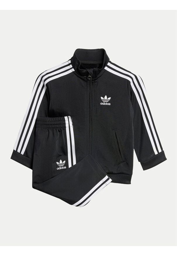Adidas - adidas Dres adicolor Firebird IX5203 Czarny Regular Fit. Kolor: czarny. Materiał: syntetyk