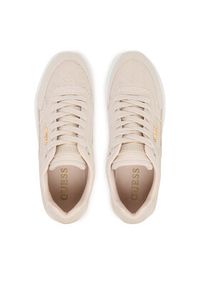 Guess Sneakersy FLFM16 ELE12 Beżowy. Kolor: beżowy. Materiał: skóra #4