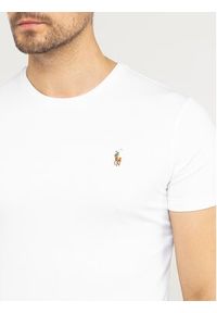 Polo Ralph Lauren T-Shirt 710740727 Biały Custom Slim Fit. Typ kołnierza: polo. Kolor: biały. Materiał: bawełna #5