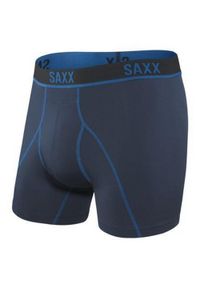 SAXX - Bokserki termoaktywne męskie Saxx Kinetic HD Boxer Brief. Kolor: niebieski. Sport: fitness