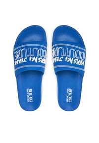 Versace Jeans Couture Klapki 78YA3SQ3 Niebieski. Kolor: niebieski