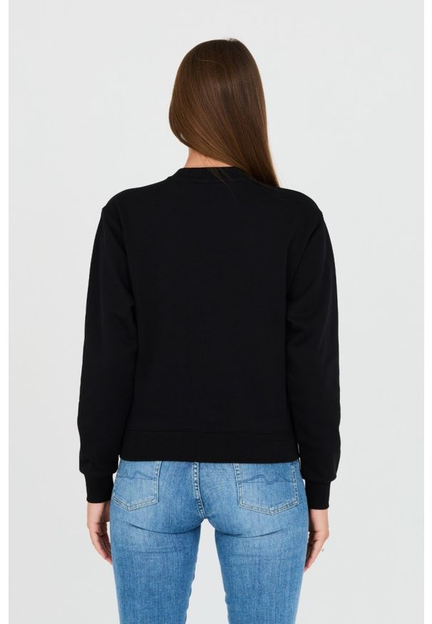 Guess - GUESS Czarna damska bluza z cyrkoniami, Rozmiar XS. Kolor: czarny