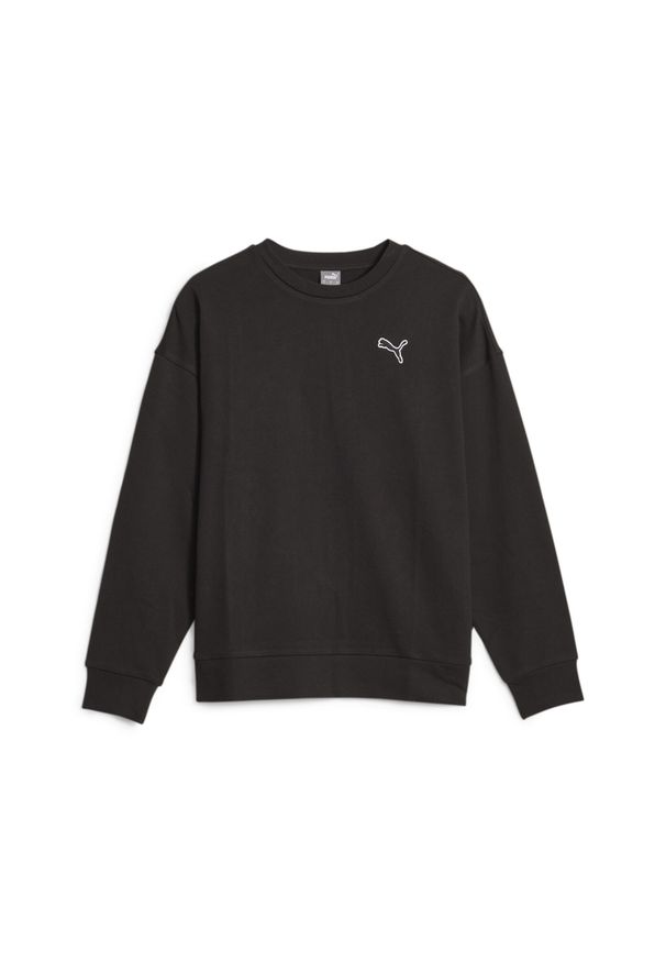 Puma - Damska bluza dresowa BETTER ESSENTIALS PUMA Black. Kolor: czarny. Materiał: dresówka. Sezon: zima