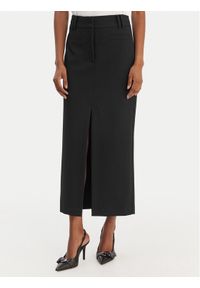 Patrizia Pepe Spódnica midi 8G0515/A498-K103 Czarny Regular Fit. Kolor: czarny. Materiał: syntetyk #1