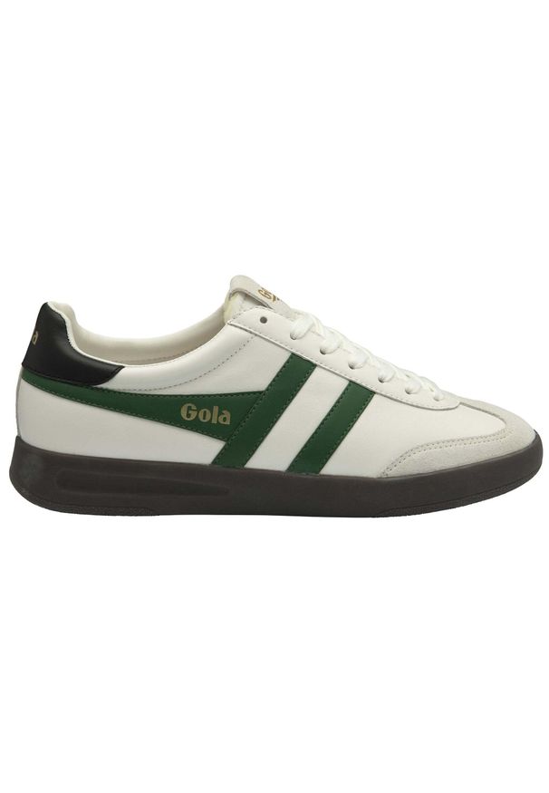 Trenerzy ze skóry Gola Cyclone Leather. Kolor: biały. Materiał: skóra