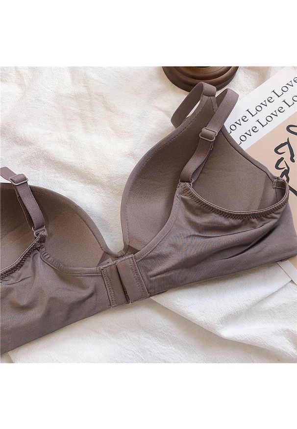 Intica - Biustonosz bezszwowy bez fiszbin elastyczny na co dzień Adrienne. Kolor: niebieski. Materiał: materiał