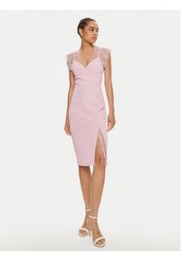 Imperial Sukienka koktajlowa A9990001R Różowy Slim Fit. Kolor: różowy. Materiał: syntetyk. Styl: wizytowy #1