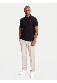 Karl Lagerfeld - KARL LAGERFELD Polo 745022 553231 Czarny Regular Fit. Typ kołnierza: polo. Kolor: czarny. Materiał: bawełna