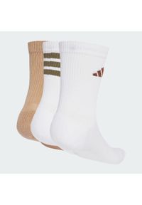 Adidas - Skarpety Logo 3 Pairs. Kolor: biały, wielokolorowy, beżowy. Materiał: materiał