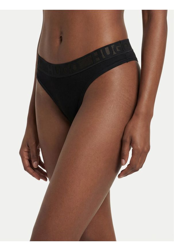 Hugo - HUGO Stringi 50557141 Czarny. Kolor: czarny. Materiał: bawełna