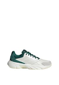 Adidas - Buty Courtjam Control 3 Premium Tennis. Kolor: zielony, biały, wielokolorowy. Materiał: skóra. Sport: tenis
