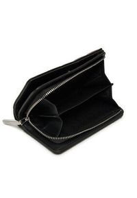 Calvin Klein Duży Portfel Damski Line Quilt Medium Bifold K60K612828 Czarny. Kolor: czarny. Materiał: skóra