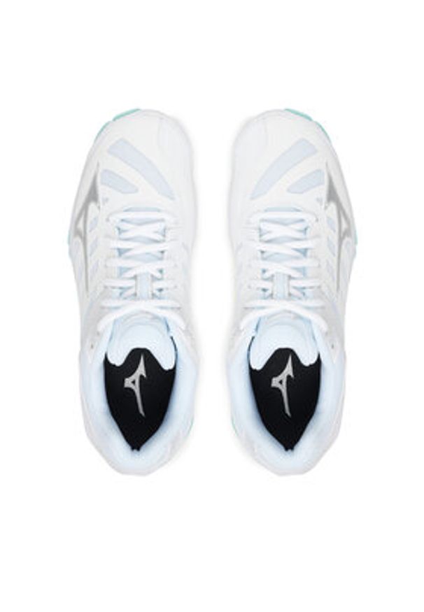 Mizuno Buty halowe Wave Voltage 2 V1GC2460 Biały. Kolor: biały. Materiał: skóra. Model: Mizuno Wave