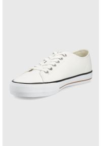 BOSS tenisówki Aiden damskie kolor biały 50471362. Nosek buta: okrągły. Zapięcie: sznurówki. Kolor: biały. Materiał: guma #2