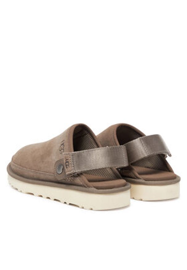 Ugg Klapki M Goldencoast Clog II 1166915 Szary. Kolor: szary. Materiał: zamsz, skóra