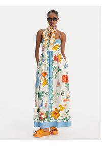 Seafolly Sukienka letnia Viva Vacation 55673-DR Błękitny Regular Fit. Kolor: niebieski. Materiał: len. Sezon: lato #3