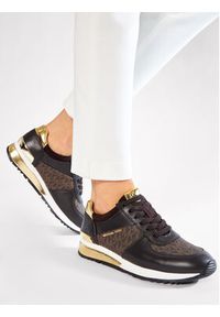MICHAEL Michael Kors Sneakersy Allie Wrap Trainer 43R6ALFP2B Brązowy. Kolor: brązowy. Materiał: skóra #6
