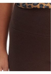 Adidas - adidas Legginsy Essentials KD3849 Brązowy Flared Leg. Kolor: brązowy. Materiał: wiskoza, bawełna #2