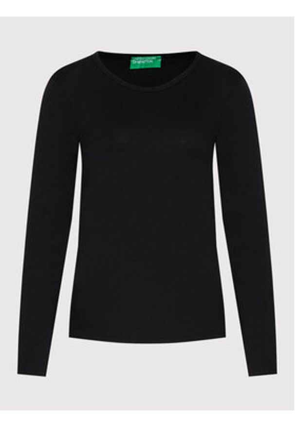 United Colors of Benetton - United Colors Of Benetton Bluzka 3GA2E16F9 Czarny Regular Fit. Kolor: czarny. Materiał: bawełna
