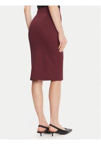 Patrizia Pepe Spódnica ołówkowa 8G0485 A025 Bordowy Regular Fit. Kolor: czerwony. Materiał: syntetyk