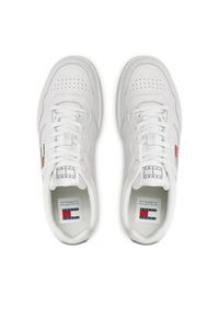 Tommy Jeans Sneakersy Tjm Cupsole Leather Ess EM0EM01443 Biały. Kolor: biały. Materiał: skóra #4