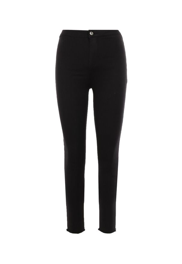 Born2be - Czarne Spodnie Skinny Phenameia. Kolor: czarny