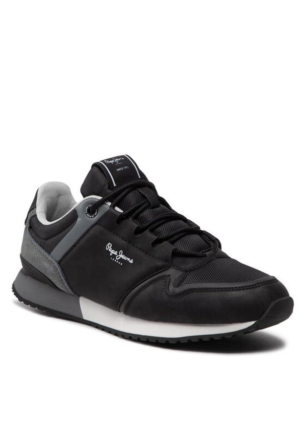 Pepe Jeans Sneakersy Tour Urban PMS30884 Czarny. Kolor: czarny. Materiał: skóra
