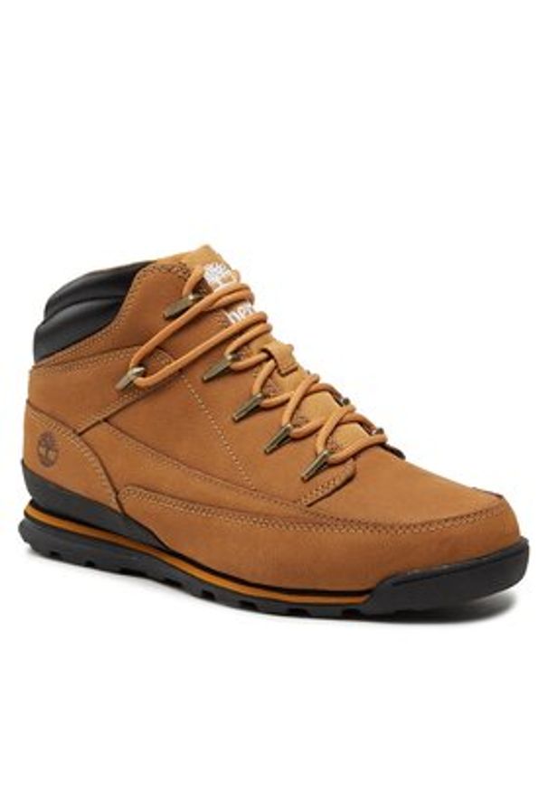Timberland Trapery Euro Rock Wr Basic TB0A2A9T2311 Brązowy. Kolor: brązowy. Materiał: nubuk, skóra. Styl: rockowy