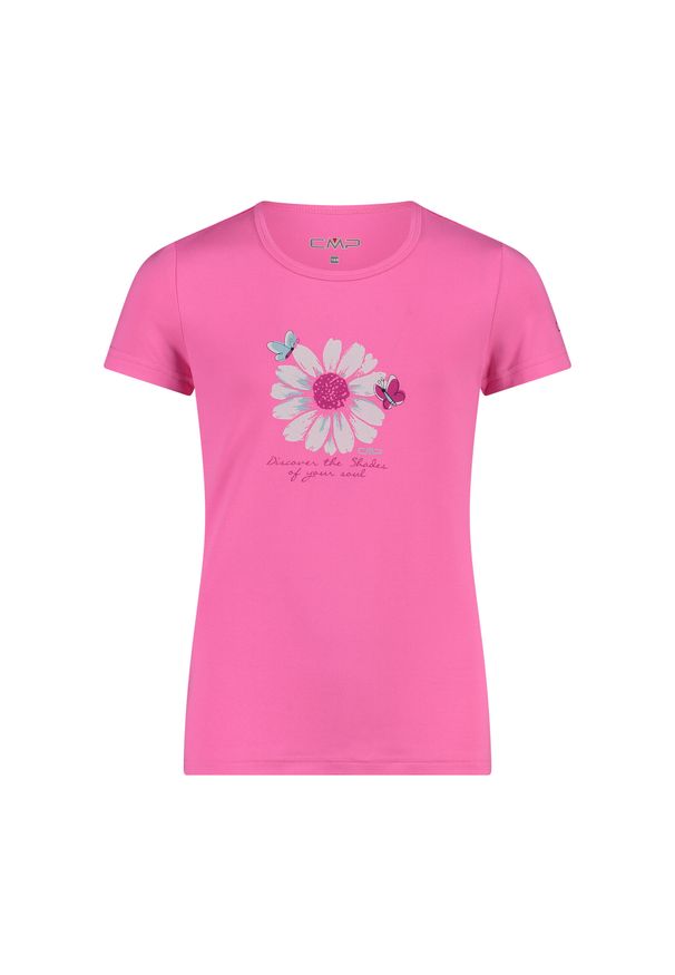 Koszulka dziecięca turystyczna CMP 31T8395. Kolor: różowy. Sport: turystyka piesza