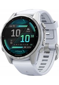 GARMIN - Zegarek sportowy Garmin Garmin FENIX 8 - 43 mm AMOLED Steinweiss/Silber. Styl: sportowy