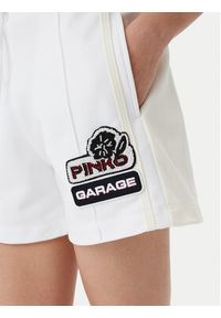 Pinko - PINKO Szorty sportowe Max Shorts Interlock Tecni 105271 A2MD Biały Regular Fit. Kolor: biały. Materiał: bawełna