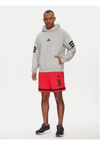 Adidas - adidas Bluza Future Icons 3-Stripes JD4847 Szary Regular Fit. Kolor: szary. Materiał: syntetyk, bawełna #4