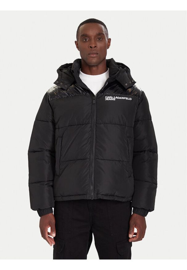 Karl Lagerfeld Jeans Kurtka zimowa A4M15031 Czarny Regular Fit. Kolor: czarny. Materiał: syntetyk. Sezon: zima