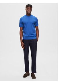 Selected Homme Sweter 16088646 Niebieski Regular Fit. Kolor: niebieski #5