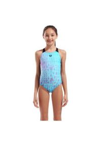 Kostium kąpielowy Arena Multi Colours V-Back Water. Kolor: niebieski, zielony, wielokolorowy #1