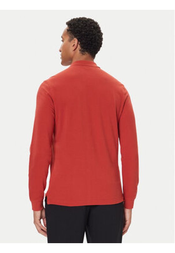 United Colors of Benetton - United Colors Of Benetton Polo 3089J3204 Bordowy Regular Fit. Typ kołnierza: polo. Kolor: czerwony. Materiał: bawełna