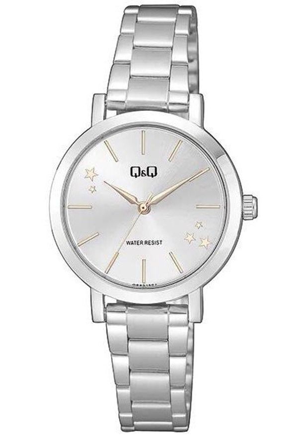 Zegarek damski QQ Q893-201 srebrny. Kolor: srebrny