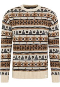 Mustang - MUSTANG EMIL C NORWAY MĘSKI SWETER PASKI CARBON 1014438 4135. Wzór: paski #4