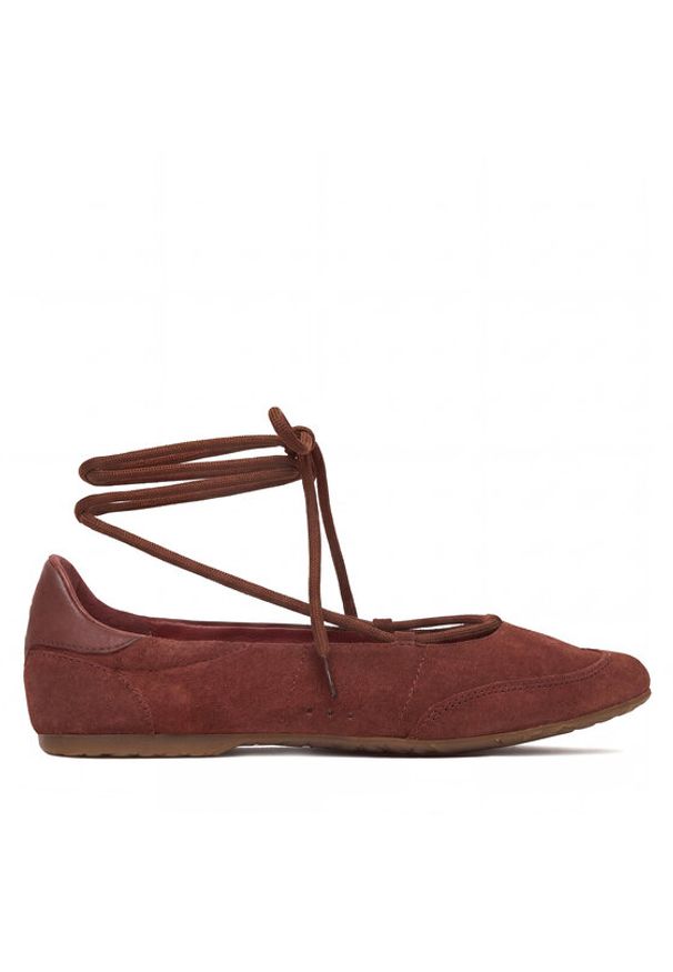 Patrizia Pepe Baleriny 8Z0123/L152-B882 Brązowy. Kolor: brązowy. Materiał: zamsz, skóra