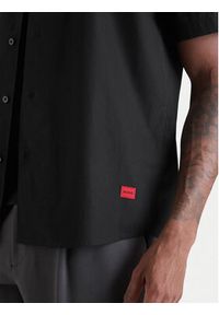 Hugo - HUGO Koszula Ellino 50560584 Czarny Relaxed Fit. Kolor: czarny. Materiał: bawełna #3